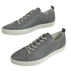 Ecco Shoes Women's Sz 41 US 10-10.5 Gillian Gray Leather Sneaker Point $180 Nib